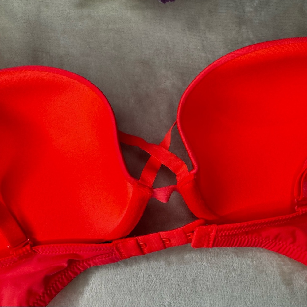NEW Victoria’s Secret Bright Orange Strappy Bra - Picture 12 of 16